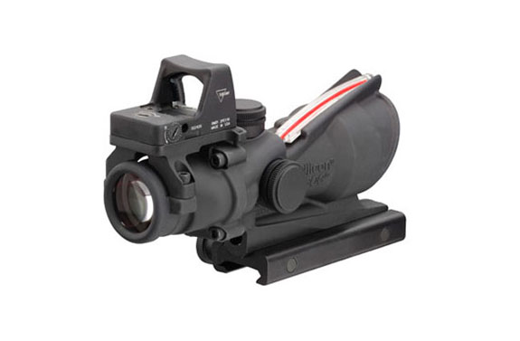 Trijicon Trijicon ACOG 4x32 Scope, Dual Illuminated Red Crosshair .223 Ballistic Reticle, 3.25 MOA RMR Sight