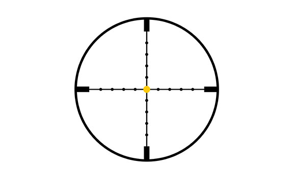 Trijicon Trijicon AccuPointÂ® 3-9x40 Riflescope MIL-Dot Crosshair with Amber Dot, 1 in. Tube