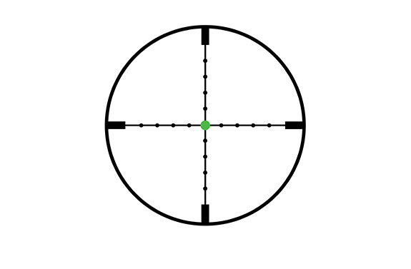 Trijicon Trijicon AccuPointÂ® 3-9x40 Riflescope MIL-Dot Crosshair with Green Dot, 1 in. Tube