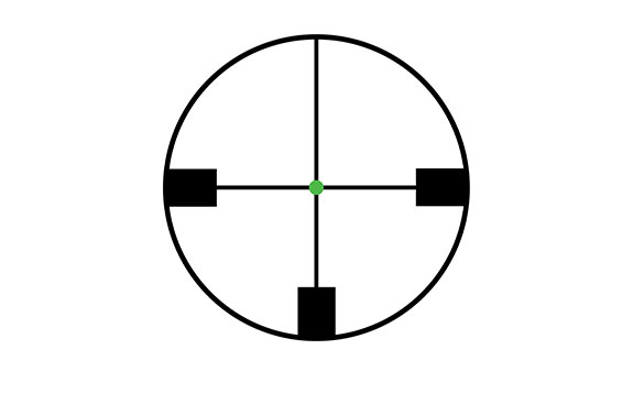 Trijicon AccuPointÂ® 1-4x24 Riflescope German #4 Crosshair with Green Dot, 30mm Tube TR24-3G Photo 3