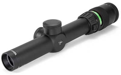 Trijicon AccuPoint® 1-4x24 Riflescope with BAC, Green Triangle Post Reticle, 30mm Tube