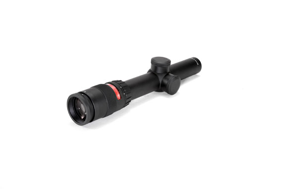 Trijicon Trijicon AccuPointÂ® 1-4x24 Riflescope with BAC, Red Triangle Post Reticle, 30mm Tube