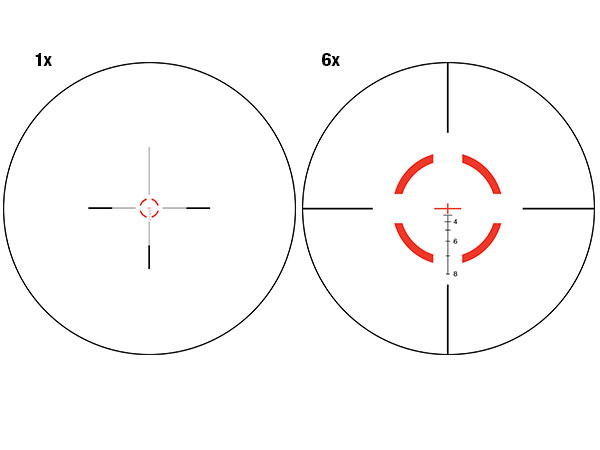 Trijicon Trijicon  VCOG 1-6x24 Riflescope Segmented Circle / Crosshair  .223 / 55 Grain Ballistic Reticle wit