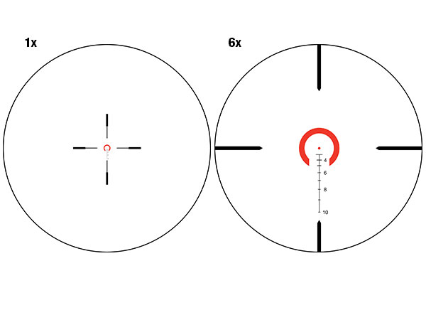 Trijicon Trijicon  VCOG 1-6x24 Riflescope Horseshoe Dot / CrosshairÂ   .308 / 175 Grain Ballistic Reticle wit