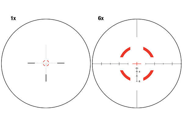 Trijicon Trijicon VCOG 1-6x24 Riflescope Segmented Circle / Crosshair 300 Black Ballistic Reticle with Quick 