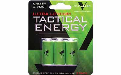 Viridian Green Laser Viridian Cr123a Lith Battery 3pk
