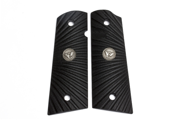 Wilson Combat Wilson Combat Grips, Full-Size, Black G10, Starburst Pattern, Flat Bottom